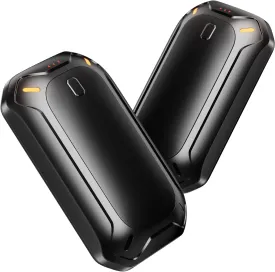 2 Pack Hand Warmers Rechargeable,   Electric Hand Warmer, Double-Sided Warming Portable Heater Reusable, 12 Max Heating Time Pocket Hand Warmers Gifts for Women Men