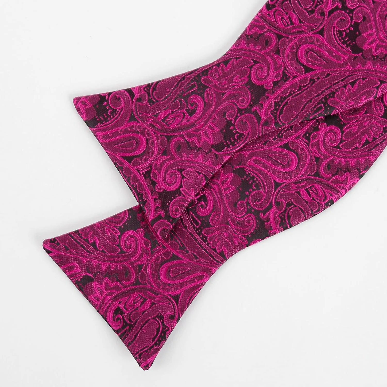 Alizeal Mens Paisley Jacquard Self-Tie Bow Tie Pocket Square Set