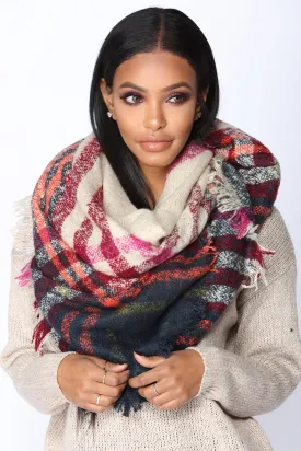 All Covered Up Long Scarf - Navy