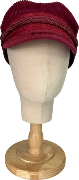 brixton Red Unstructured Baker Boy Cap UK S