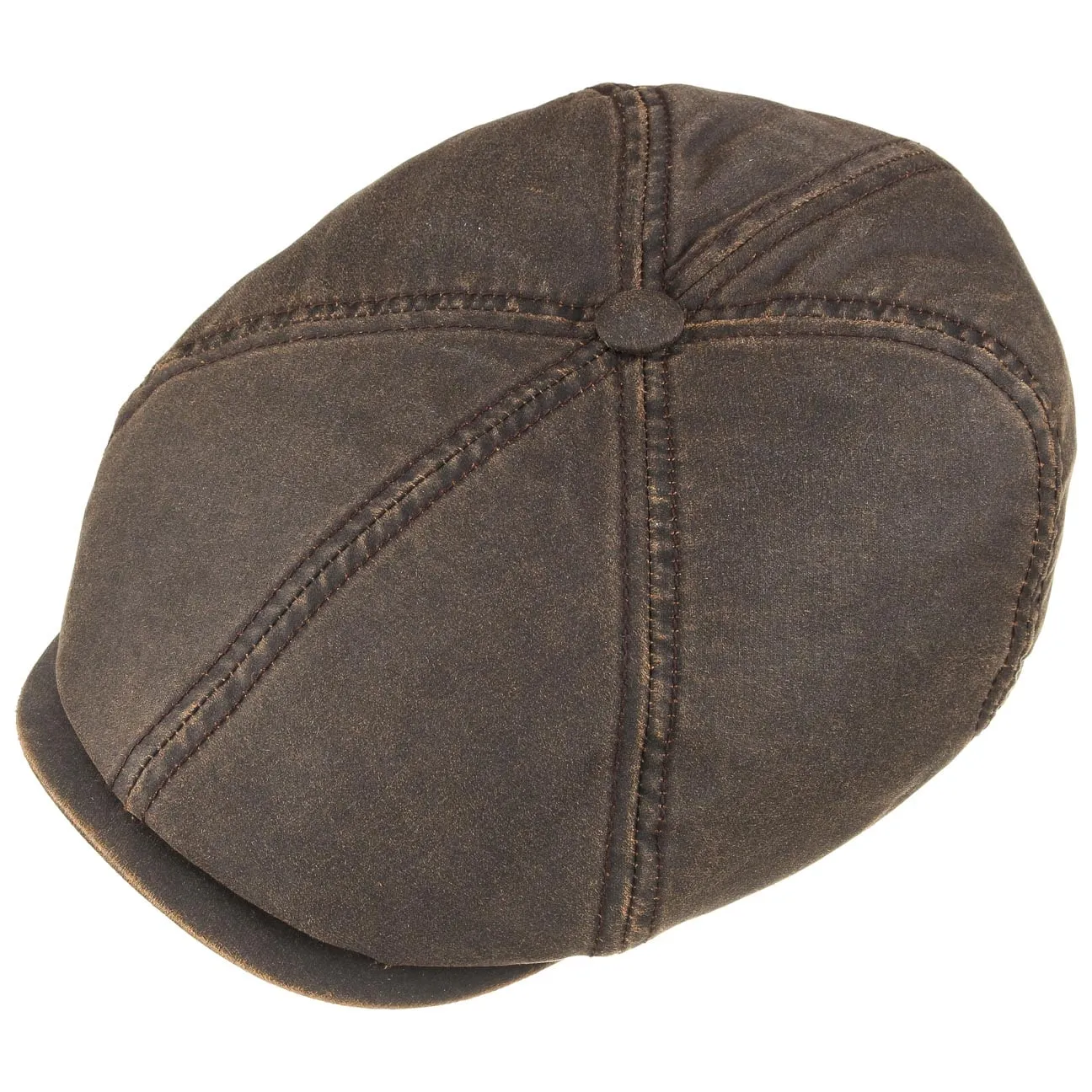 Brooklin Old Cotton Flat Cap by Stetson