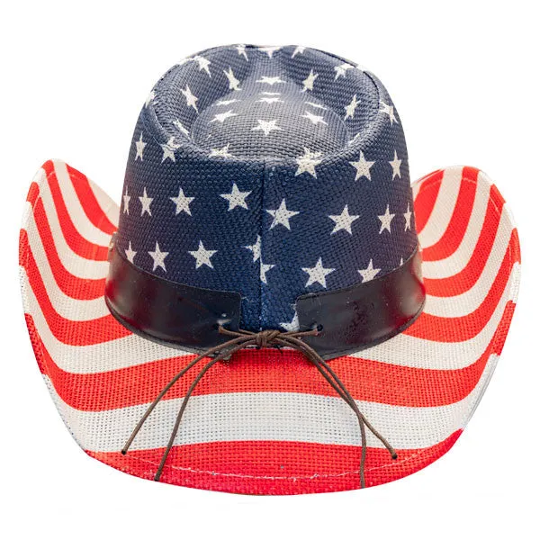 California Hat Company - American Flag Cowboy Hat