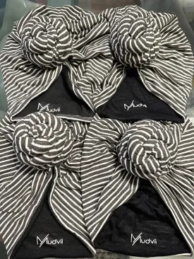 Coco Stripe Pre-Tied Turban