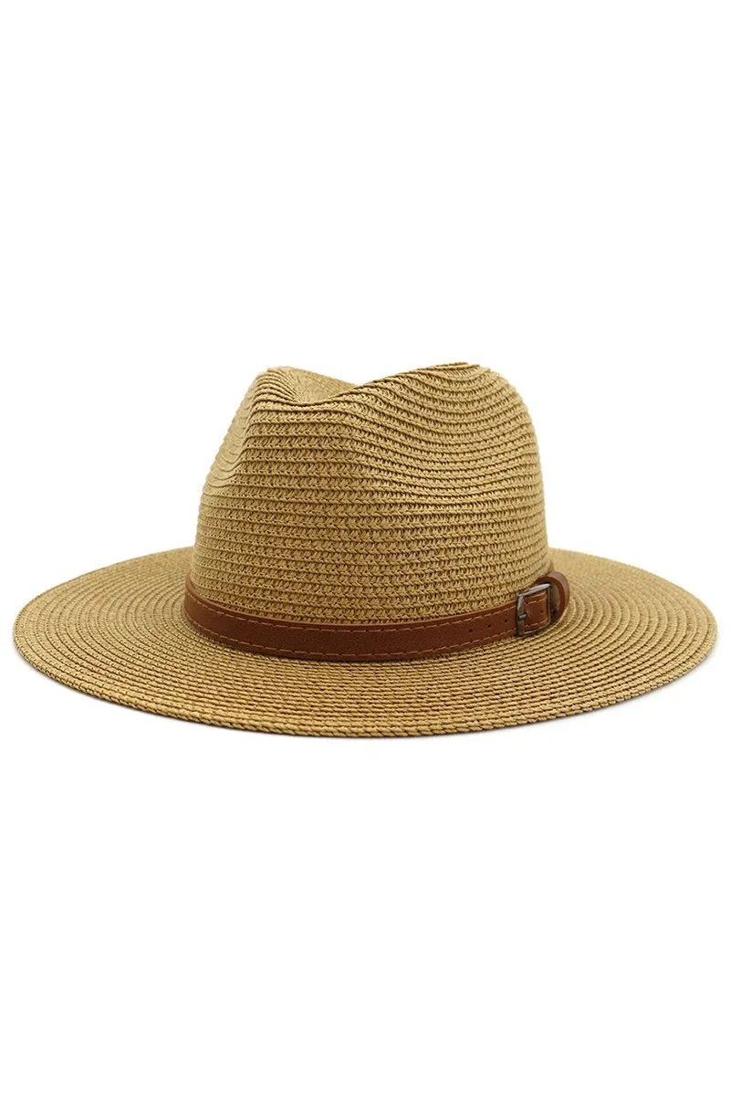 DANDY STITCHED BELT SUMMER PANAMA HAT