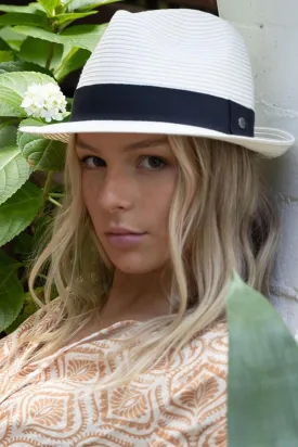 Evoke Harley Unisex Trilby - Ivory