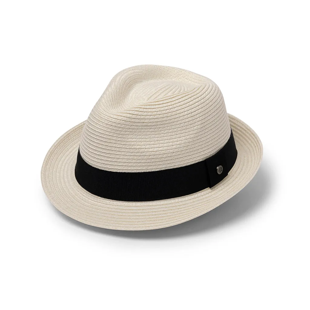 Evoke Harley Unisex Trilby - Ivory