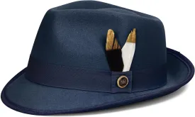 FADACHY Fedora Hats for Men & Women Short Brim Felt hat Trilby Fedora with Feather Panama Dress Hat