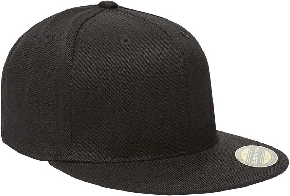 Flexfit Men's 210 Fitted Flat Bill Cap Hat
