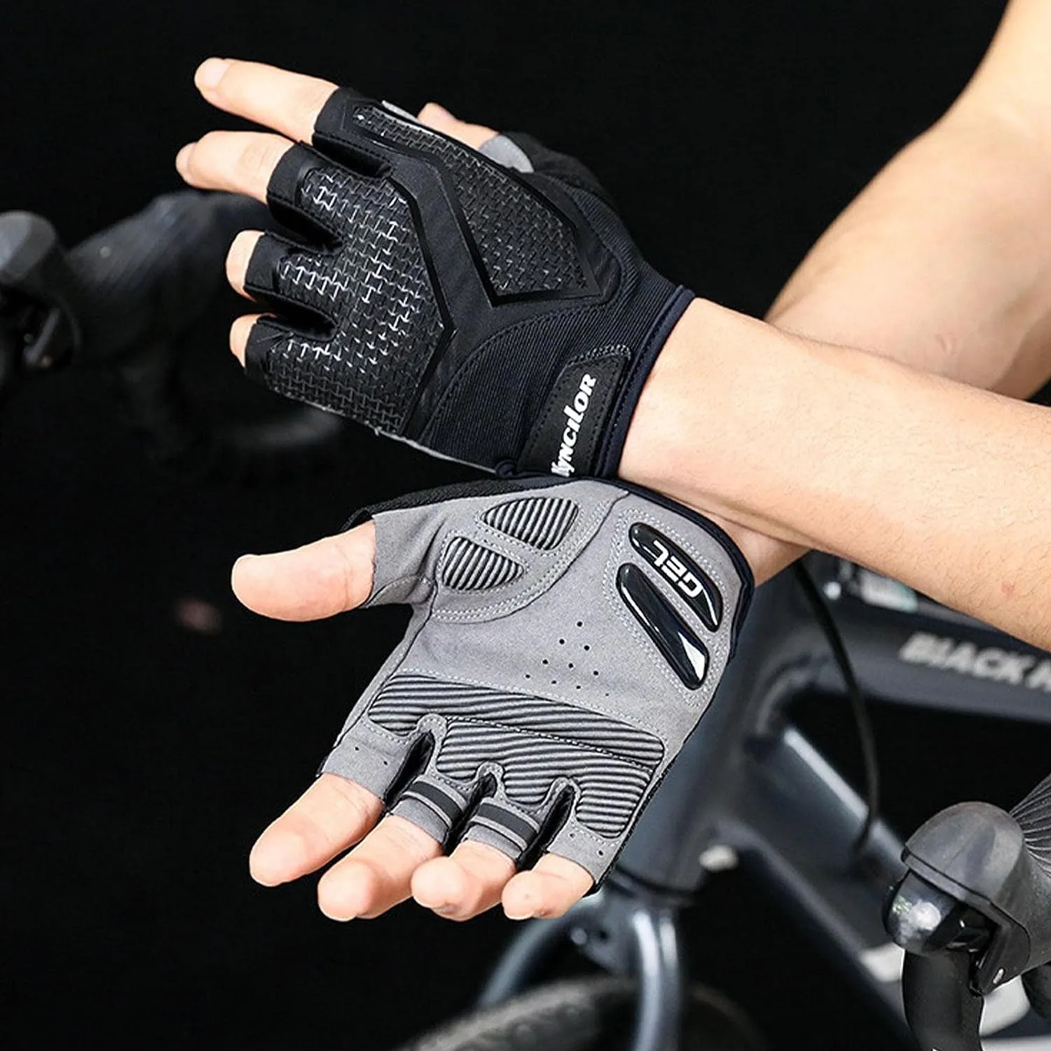 Half-finger Shock Absorbing Breathable Cycling Gloves