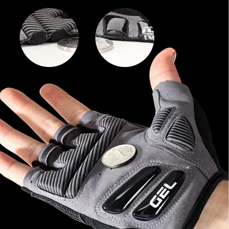 Half-finger Shock Absorbing Breathable Cycling Gloves