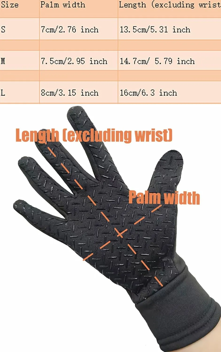 Kids Horse Riding Gloves - Fleece-Lined Winter Equestrian Gloves for Childrens Boys & Girls,Anti-Slip Sports Mittens for Horseback Biking Cycling Black