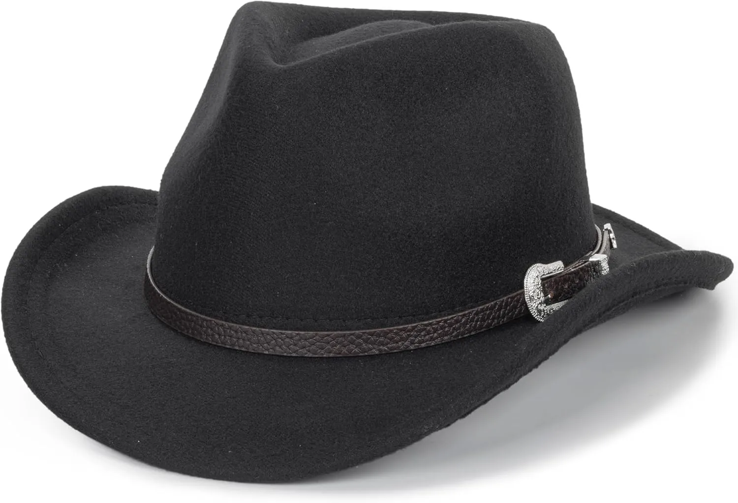 Kids Western Cowboy Hat for Boys Girls - Felt Fedora-Jazz-Hat for Kids 2-6Years