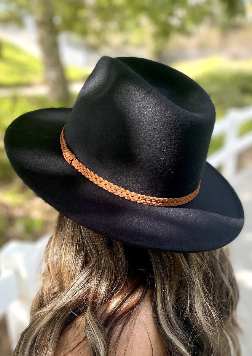 Manhattan Womens Felt Hat Wide brim