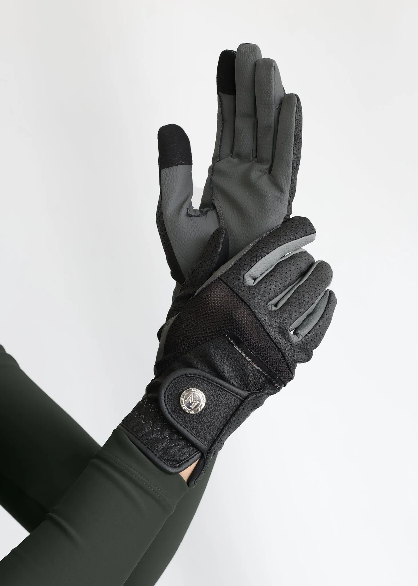 Max Riding Gloves (Black/Grey)