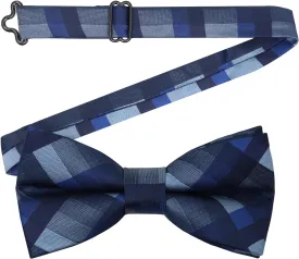 Mens Bow Tie Plaid Bow Tie for Men Pre Tied Adjustable Bow Tie for Wedding, Tuxedo, Party