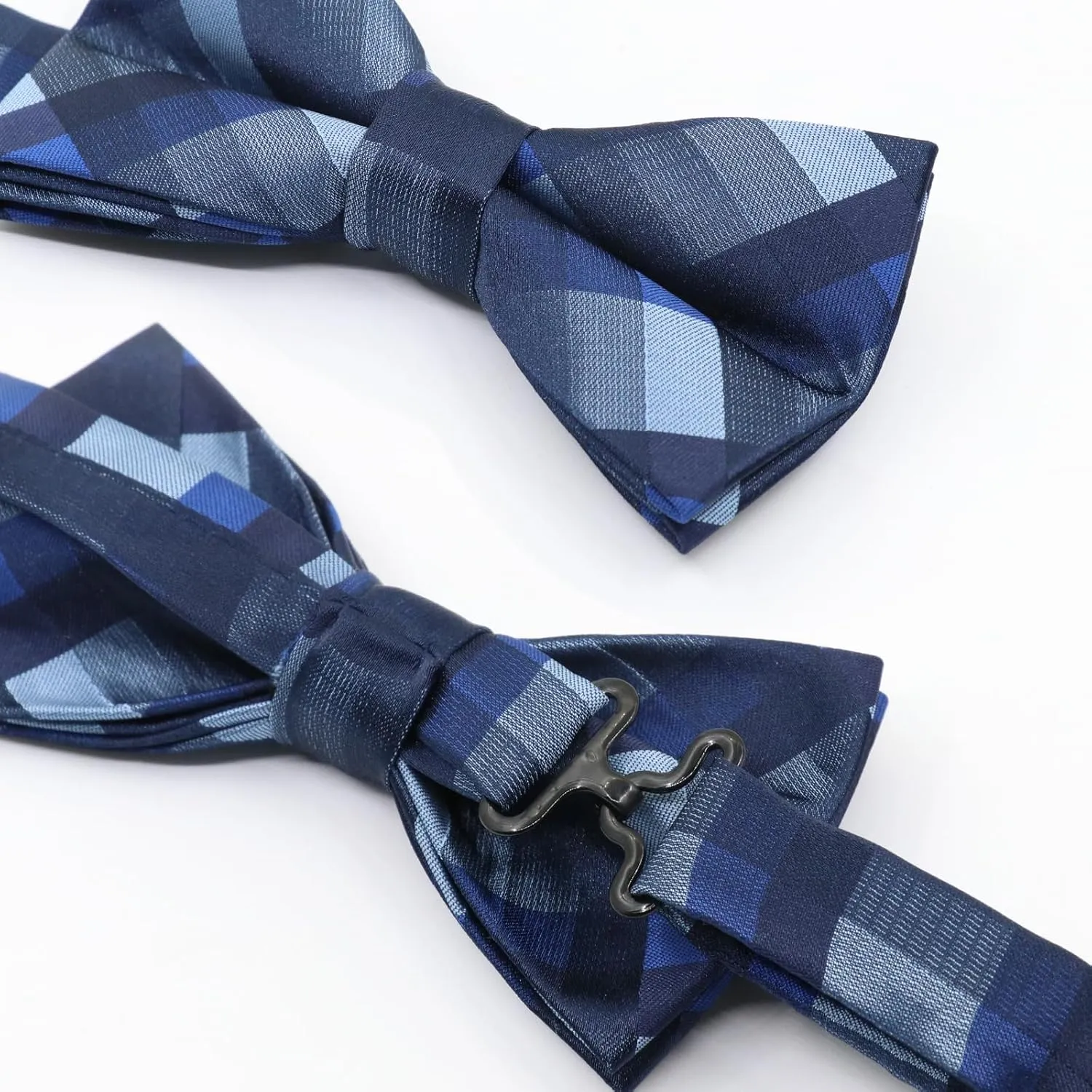 Mens Bow Tie Plaid Bow Tie for Men Pre Tied Adjustable Bow Tie for Wedding, Tuxedo, Party