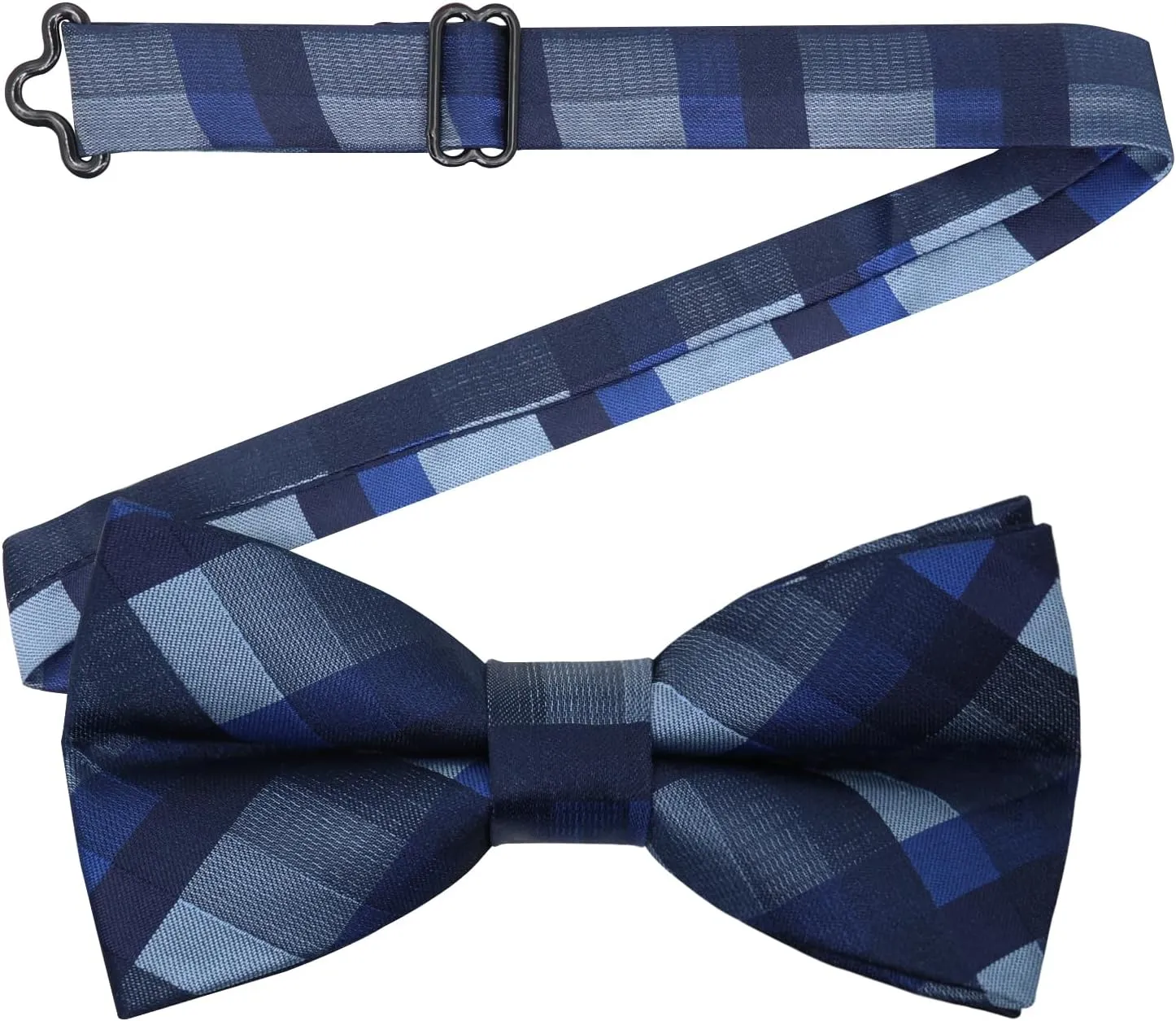 Mens Bow Tie Plaid Bow Tie for Men Pre Tied Adjustable Bow Tie for Wedding, Tuxedo, Party