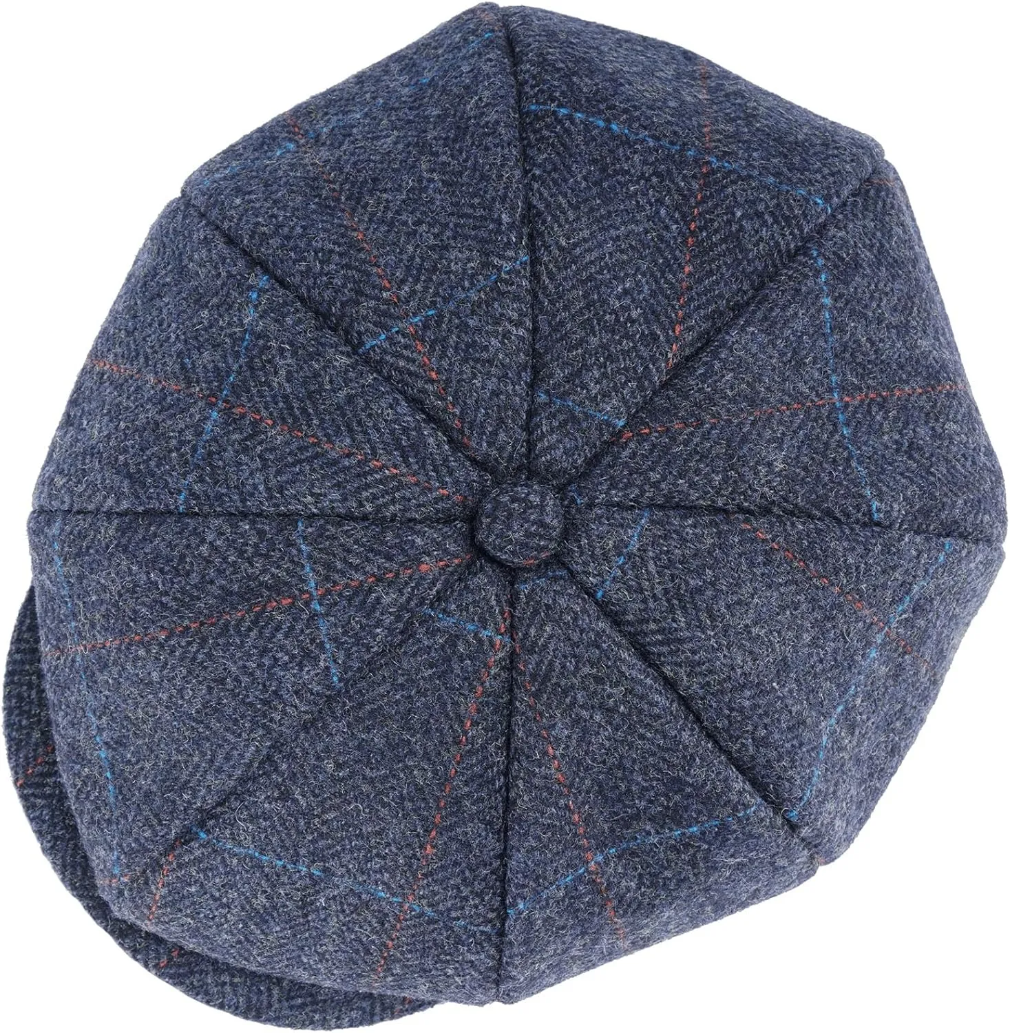 Mens Woolen Newsboy Cap Tweed Gatsby Ivy Cabbie Flat Golf Hat Present for Fathers Women Unisex