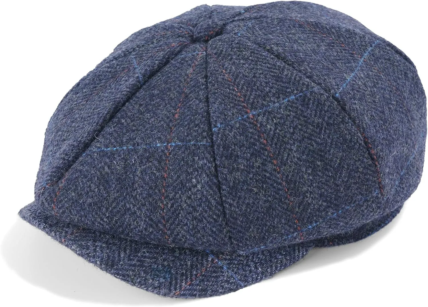 Mens Woolen Newsboy Cap Tweed Gatsby Ivy Cabbie Flat Golf Hat Present for Fathers Women Unisex