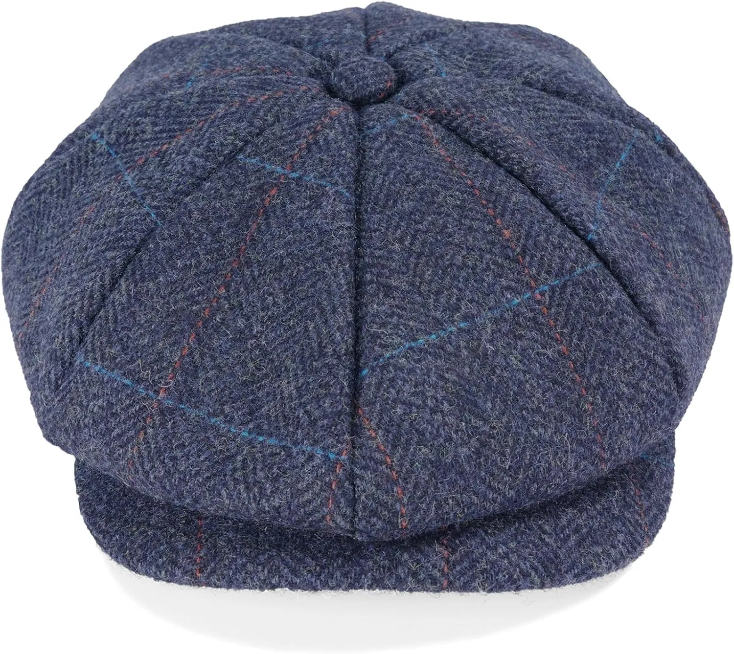 Mens Woolen Newsboy Cap Tweed Gatsby Ivy Cabbie Flat Golf Hat Present for Fathers Women Unisex