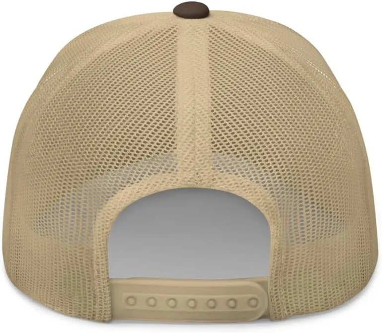 NG Upside Down LA Embroidered Curved Bill Trucker Hat Mid Crown Adjustable Los Angeles Cap
