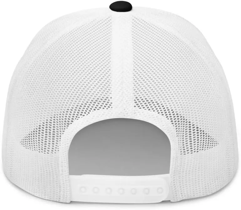 NG Upside Down LA Embroidered Curved Bill Trucker Hat Mid Crown Adjustable Los Angeles Cap