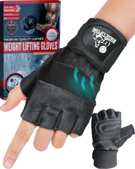 Nordic Lifting Weight Lifting Gloves with 12" Wrist Wraps Support for Gym Workout, Cross Training, Weightlifting, Fitness & Cross Training - The Best for Men & Women -Quality Gear