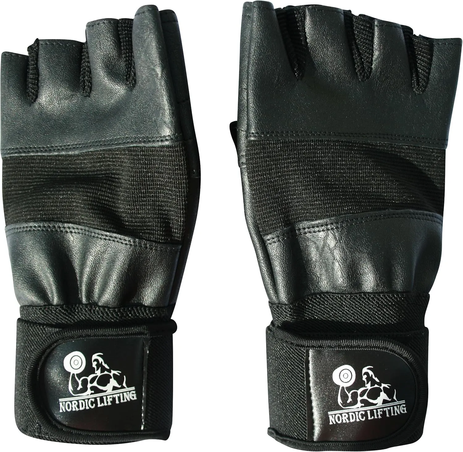 Nordic Lifting Weight Lifting Gloves with 12" Wrist Wraps Support for Gym Workout, Cross Training, Weightlifting, Fitness & Cross Training - The Best for Men & Women -Quality Gear