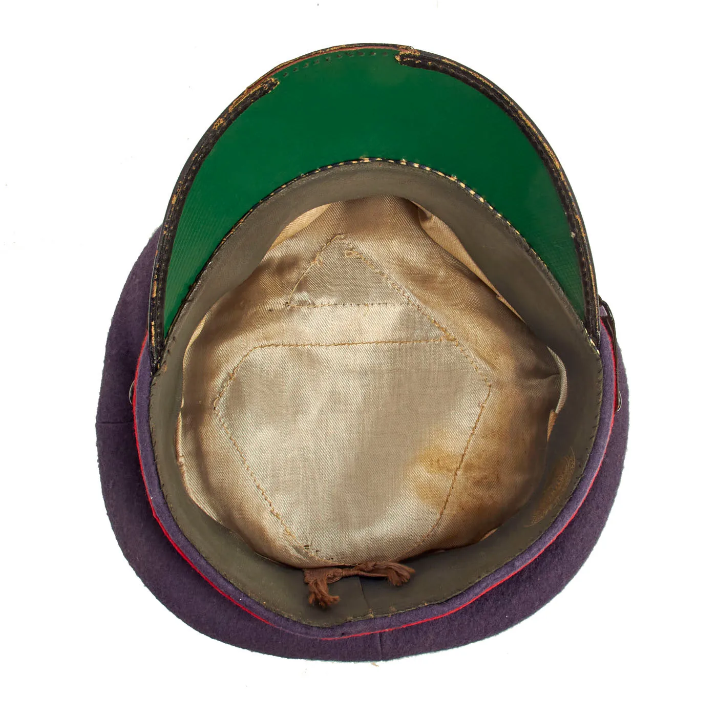 Original German WWII Luftwaffe Flak Artillery EM/NCO Private Purchase Visor Cap by Rehfus Velour