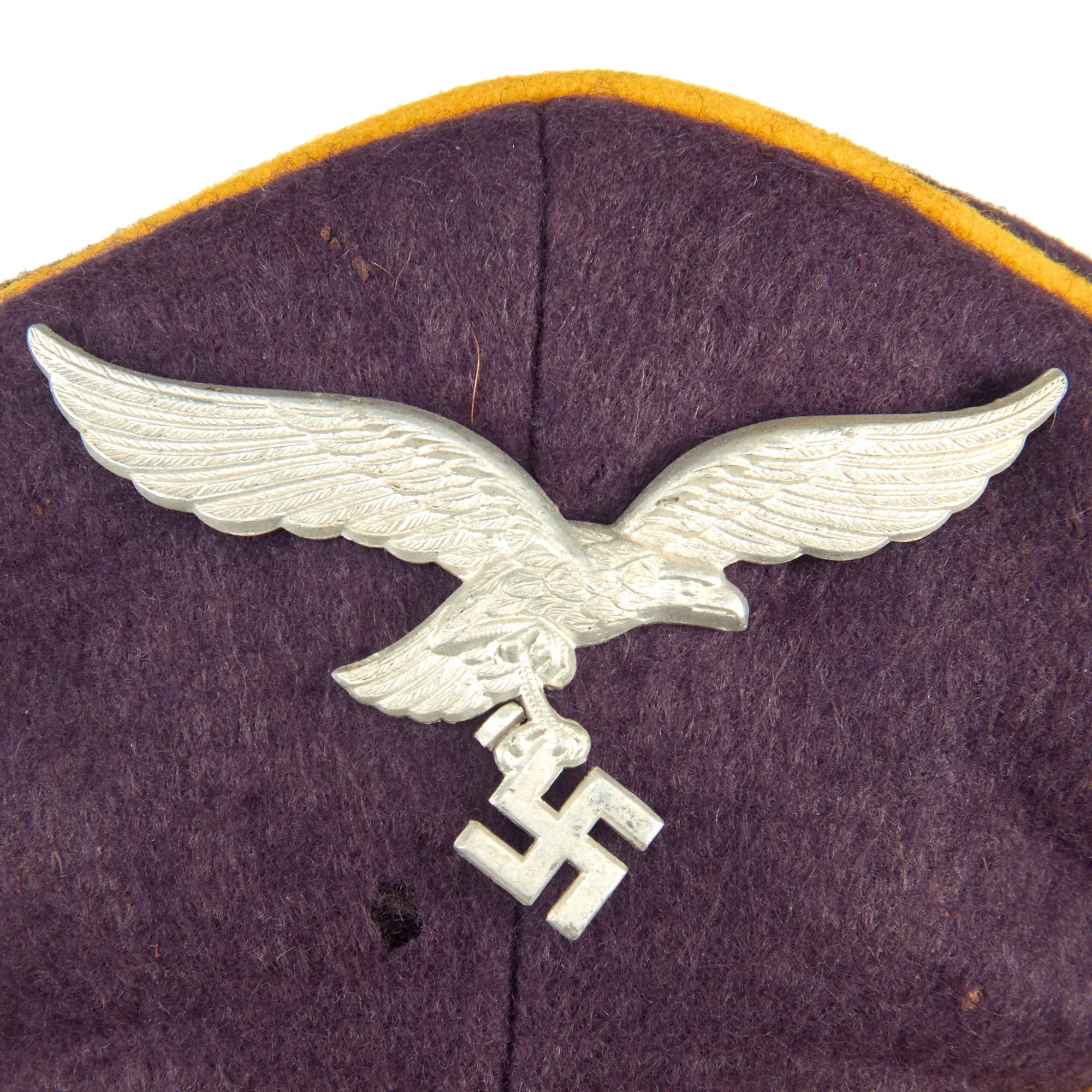 Original German WWII Luftwaffe Flight Branch EM/NCO Schirmmütze Visor Crush Cap by Otto Schlientz