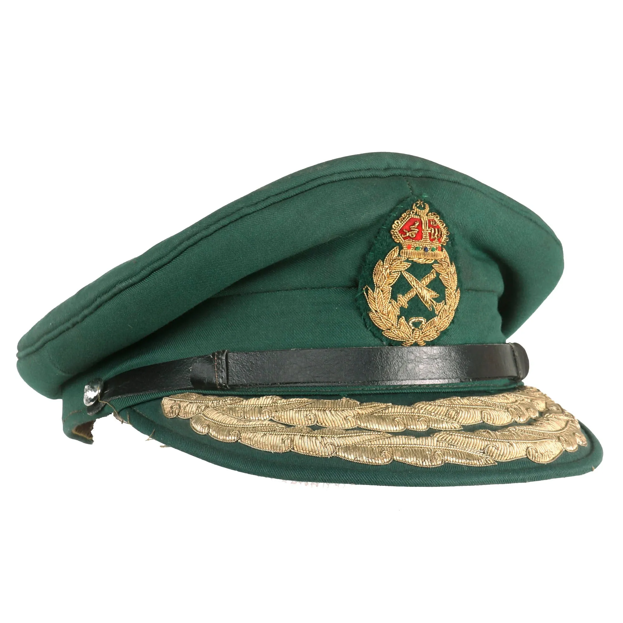 Original India Congo Crisis Era Indian Army British Style General Officer Peaked Visor