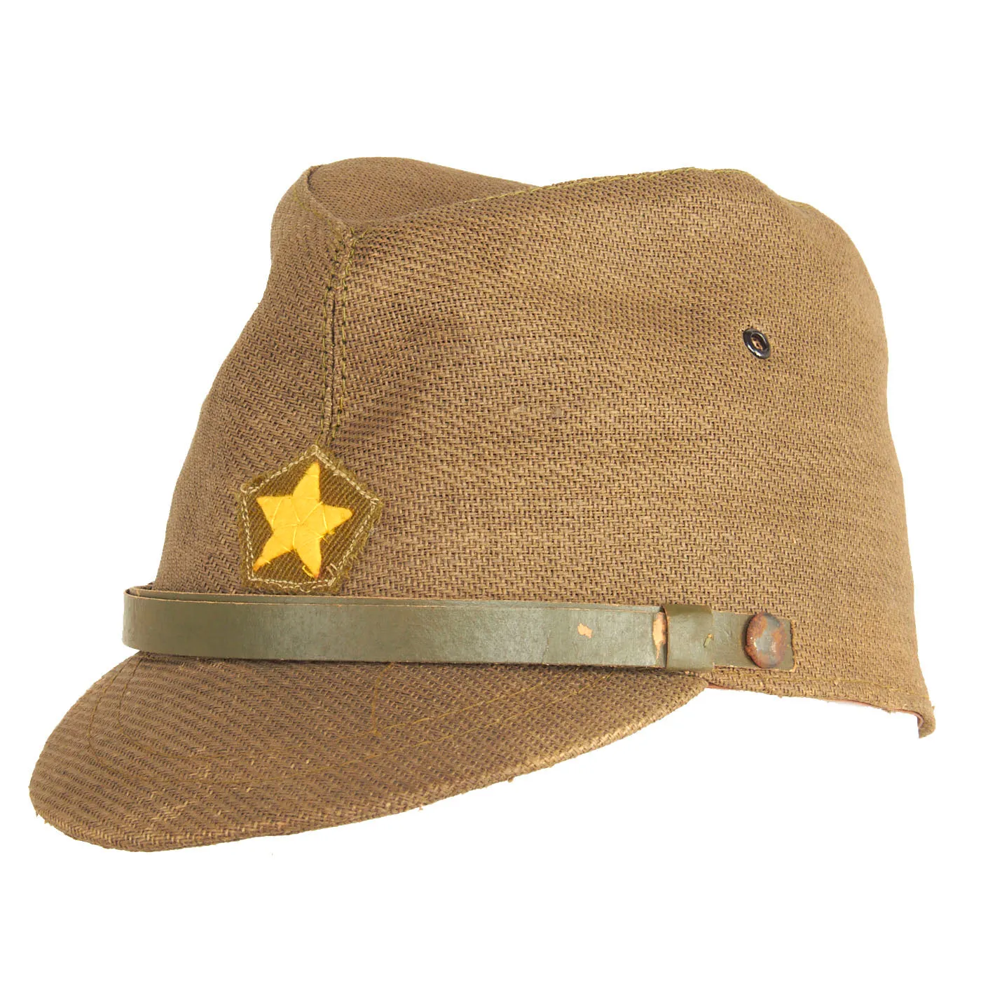 Original Japanese WWII Unissued Army Late Pattern Forage Cap with Paper Tag - dated 1943