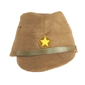 Original Japanese WWII Unissued Army Late Pattern Forage Cap with Paper Tag - dated 1943