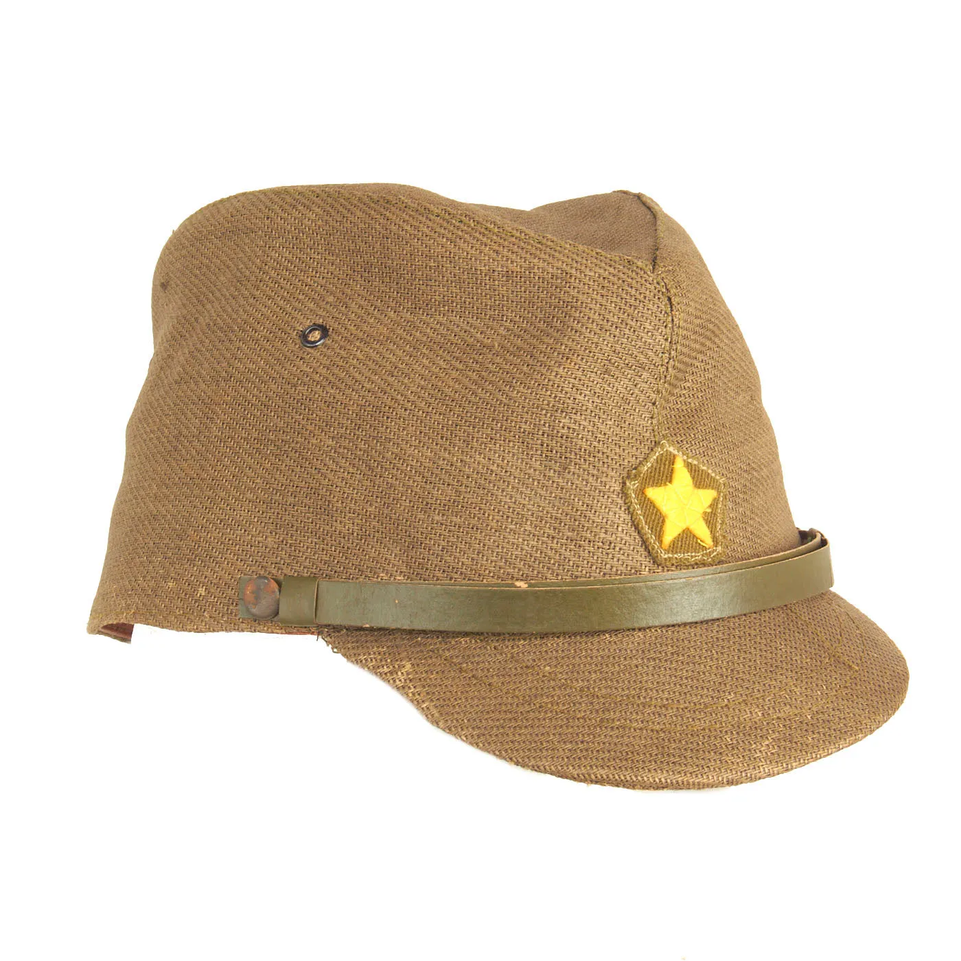 Original Japanese WWII Unissued Army Late Pattern Forage Cap with Paper Tag - dated 1943