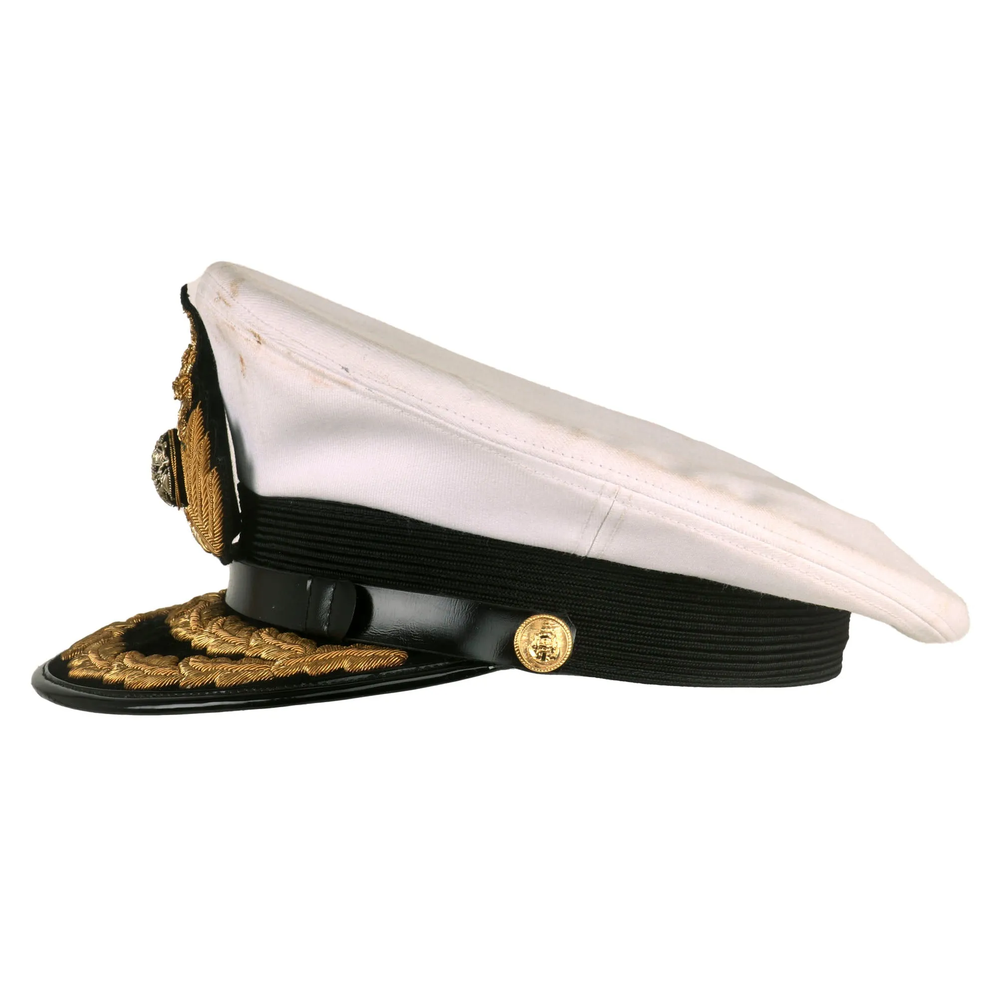 Original Thailand Royal Thai Navy Cold War Era Admiral’s Peaked Visor Cap