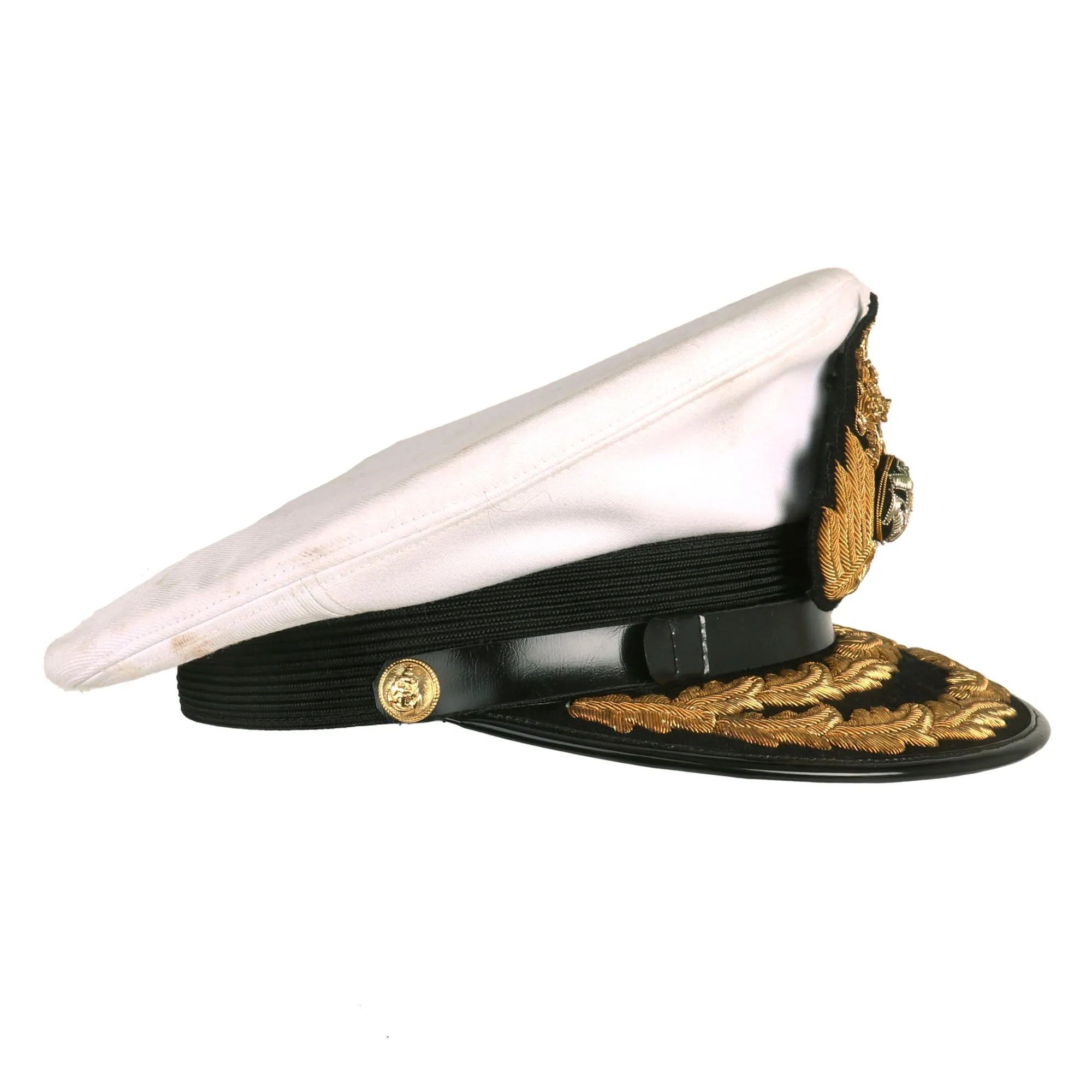 Original Thailand Royal Thai Navy Cold War Era Admiral’s Peaked Visor Cap