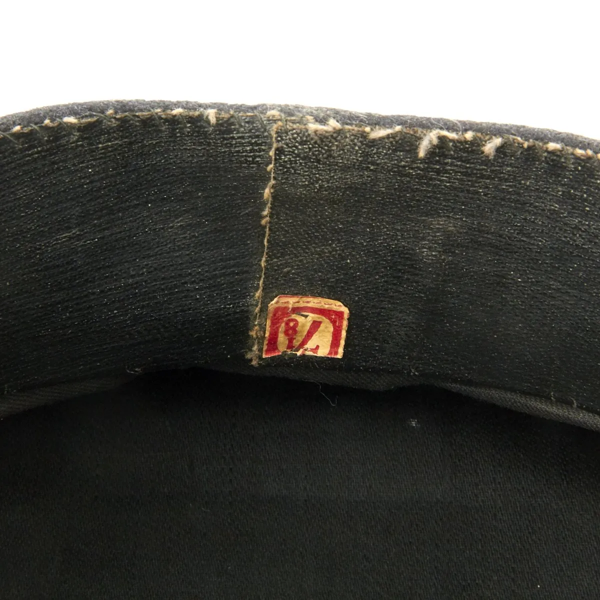 Original U.S. WWI Navy Junior Officer Blue Peaked Visor Cap by Fred M. Batchelder Co. - Size 7 1/8