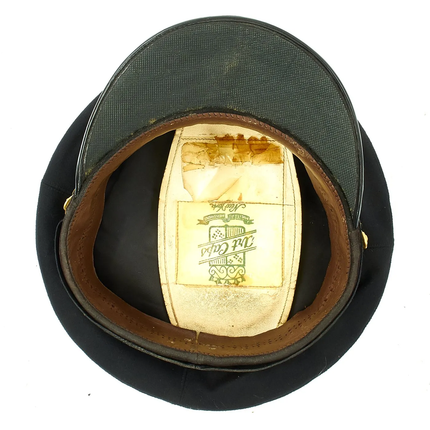 Original U.S. WWII Navy Admiral Peaked Visor Cap by Art Caps New York - Size 7 1/8