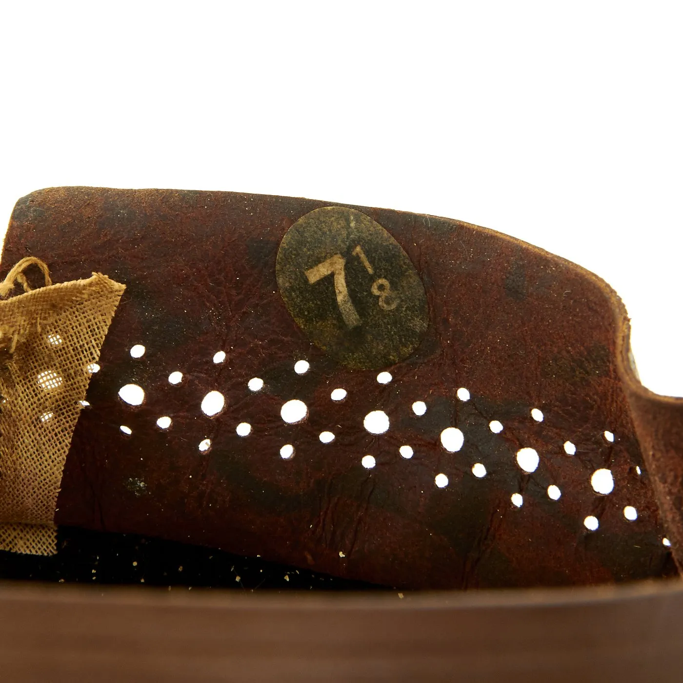 Original U.S. WWII Navy Admiral Peaked Visor Cap by Art Caps New York - Size 7 1/8