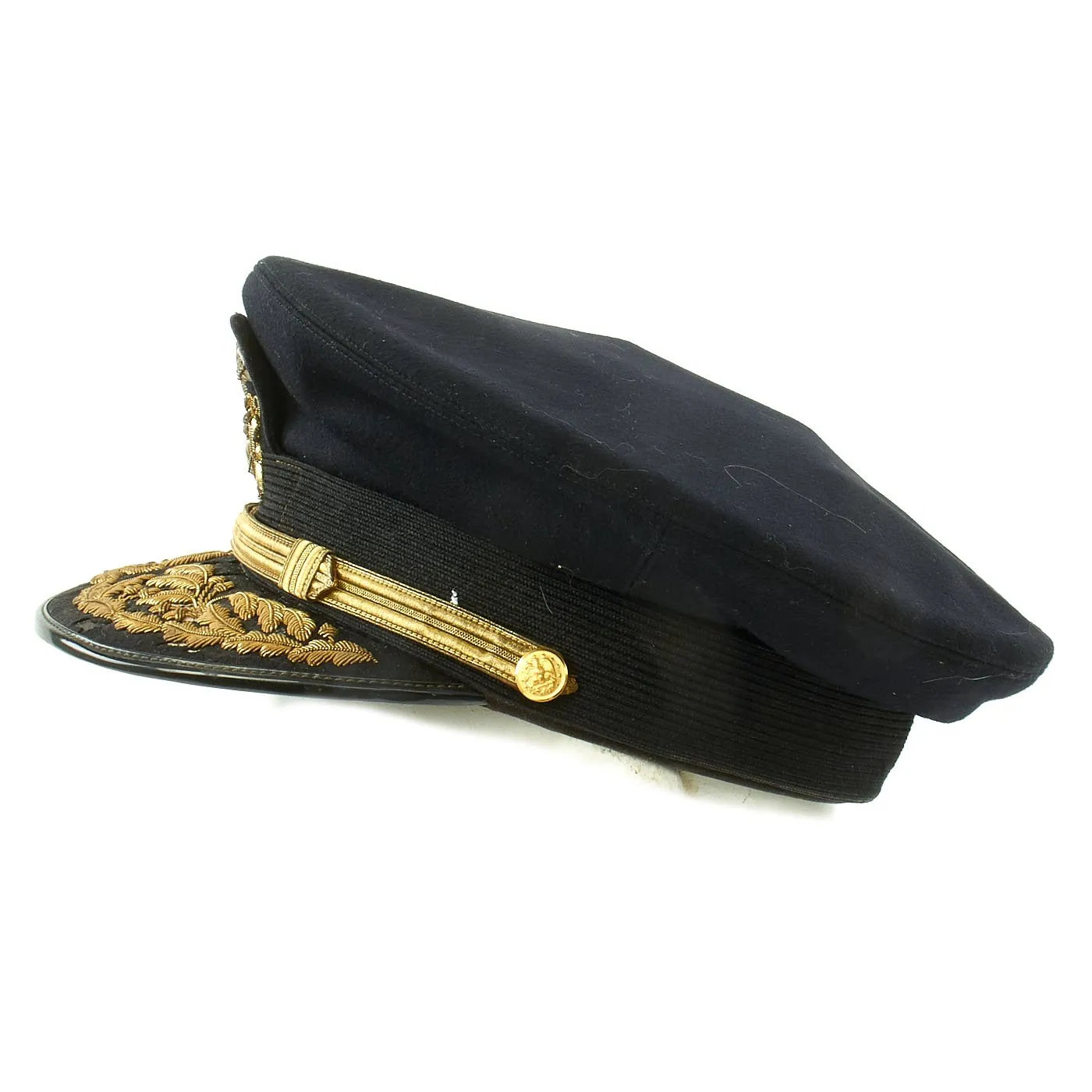 Original U.S. WWII Navy Admiral Peaked Visor Cap by Art Caps New York - Size 7 1/8