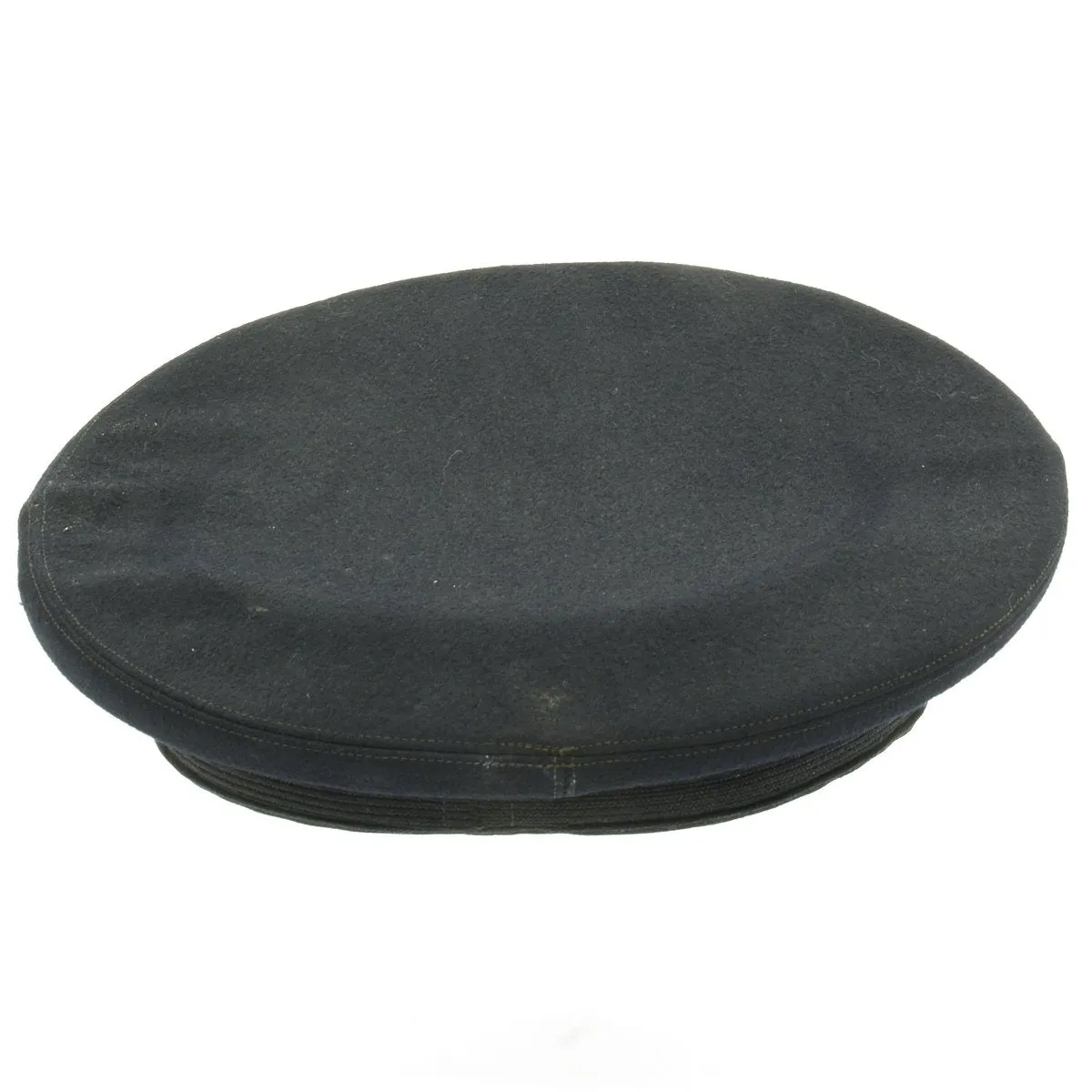 Original U.S. WWII Navy Commander Allen S. Johnson Blue Peaked Visor Cap by Rogers Peett