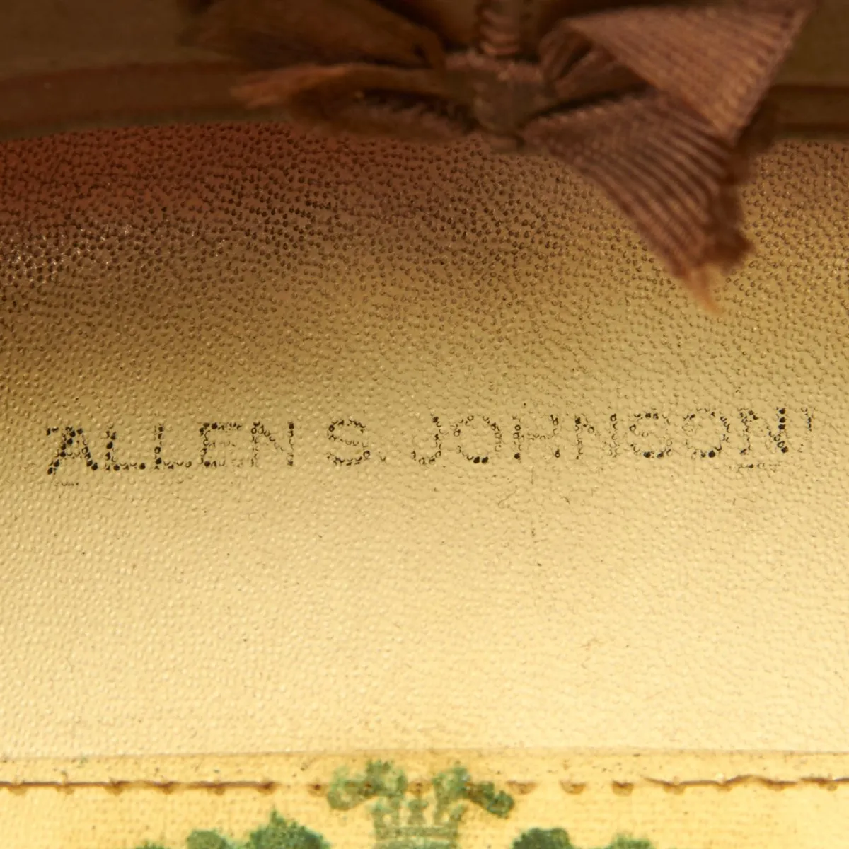 Original U.S. WWII Navy Commander Allen S. Johnson Blue Peaked Visor Cap by Rogers Peett
