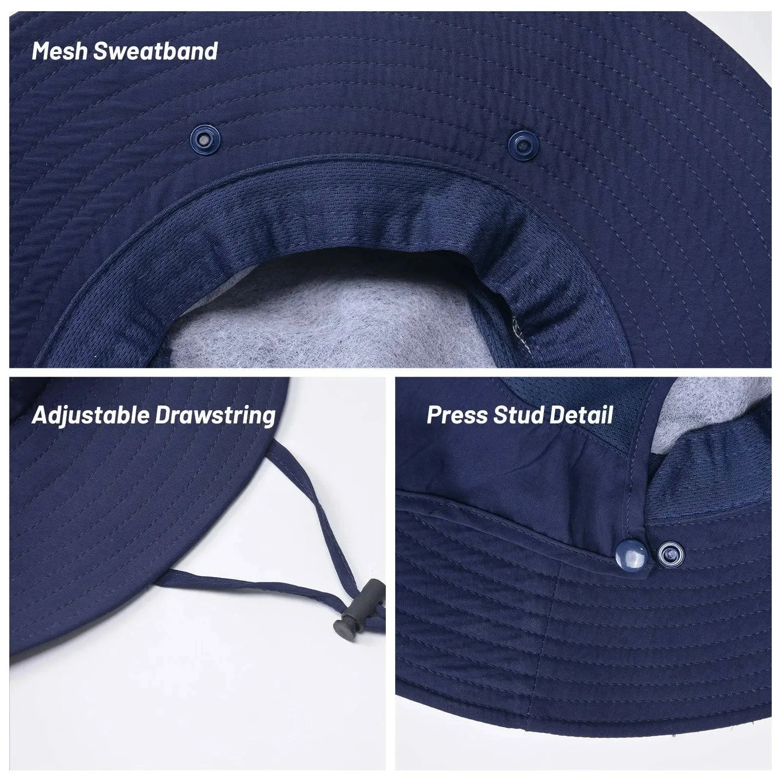 Outdoor Sun Hat UV Protection Wide Brim Neck Flap Face Cover Multifunctional Cap for Hiking Fishing Beach