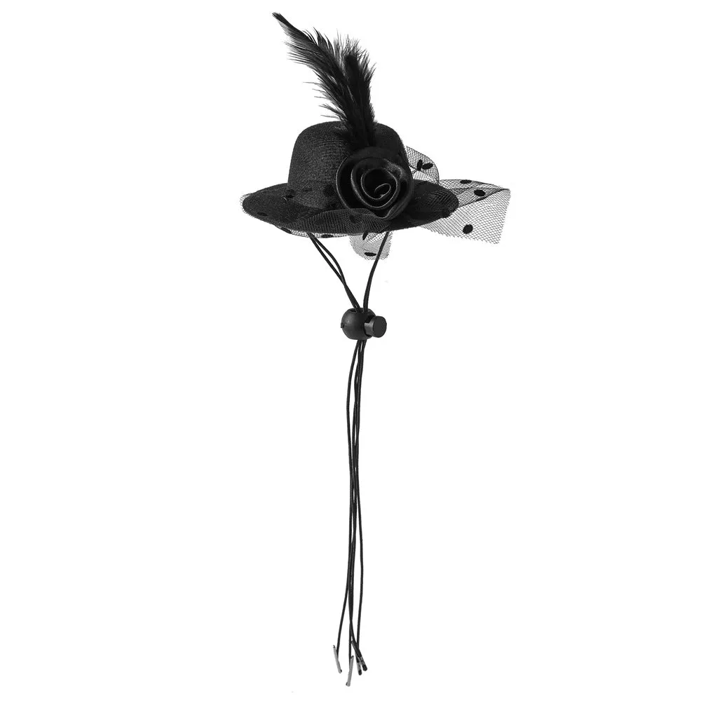 Pet Noble Elegant Wedding Party Small Pet Cat Hat Pet Dog Hat