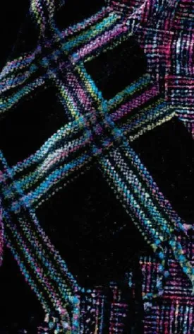 Plaid Chenille Scarf