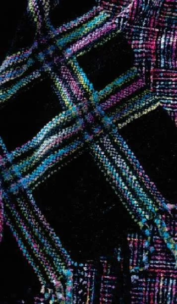 Plaid Chenille Scarf