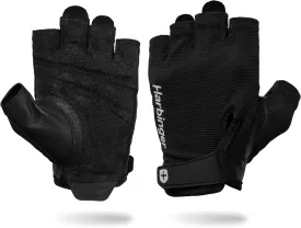 Power Gloves 3.0 - Durable Half Finger Weightlifting Gloves with Adjustable Wrist Closure, Breathable Leather Palm, Men's