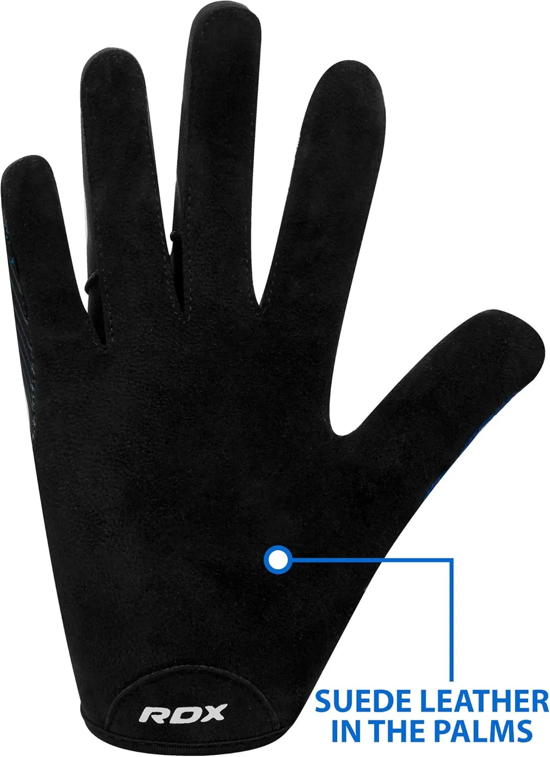RDX Weight Lifting Full Finger Gym Gloves for Fitness Workout - Breathable with Anti Slip Palm Protection - Great Grip for Bodybuilding, Powerlifting, Weightlifting, Strength Training, Exercise