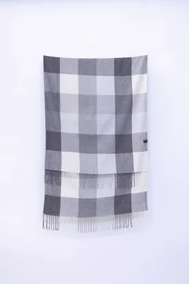 Scarf Piper White Grey