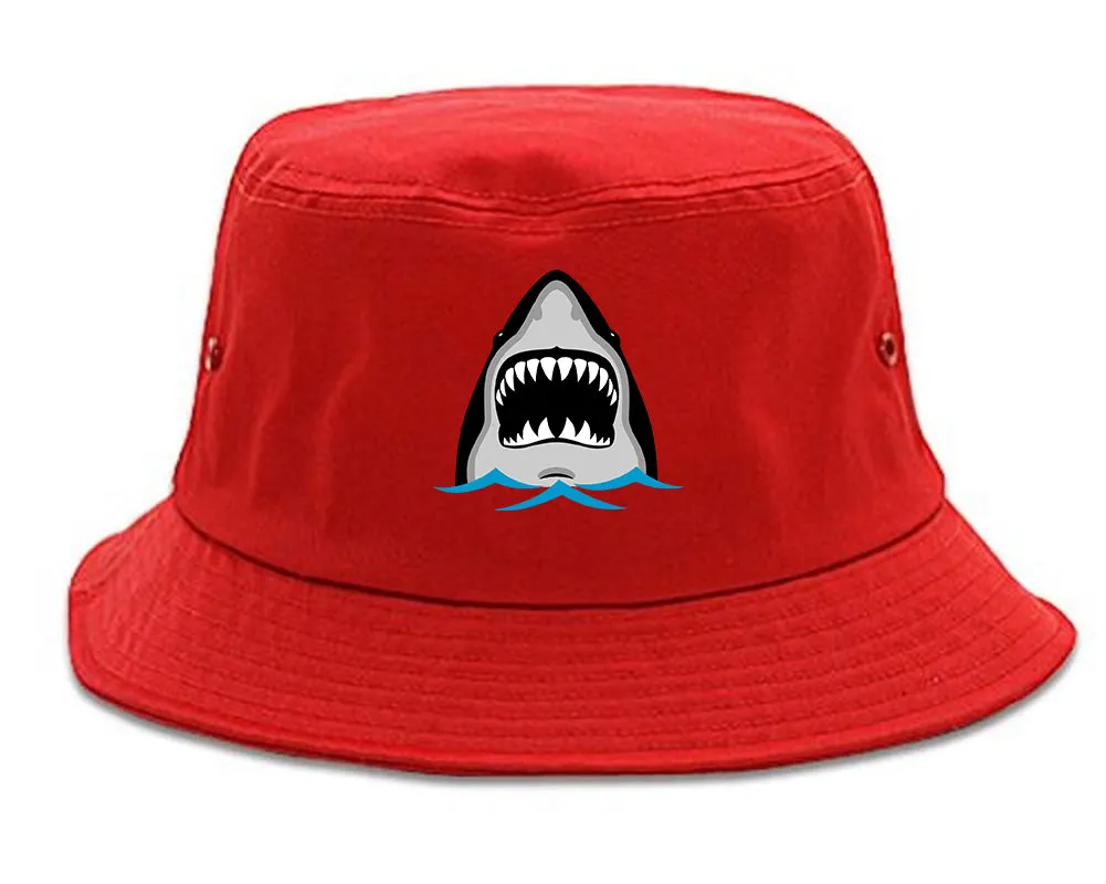 Shark Face Chest Mens Bucket Hat